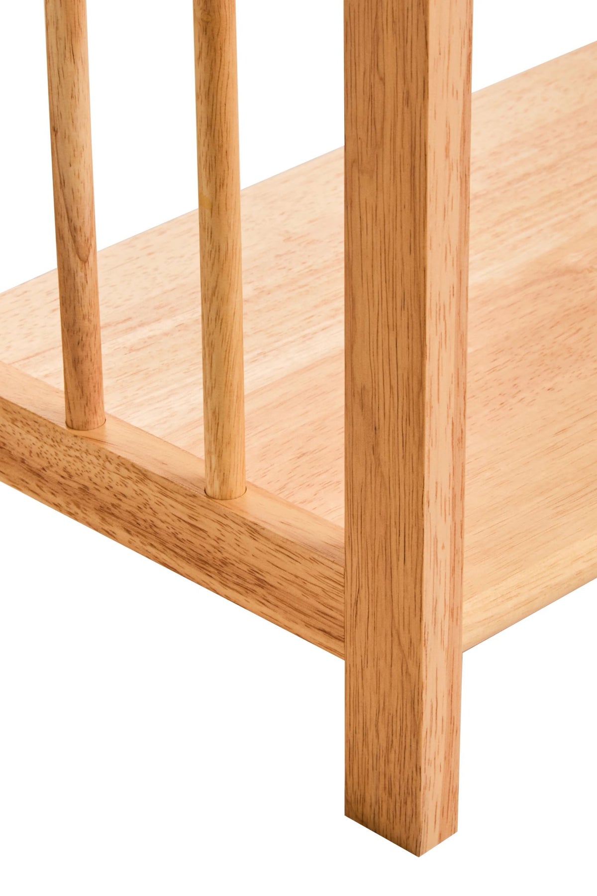 Devizes Three Tier Tropical Hevea Wood Stackable Shelf Unit