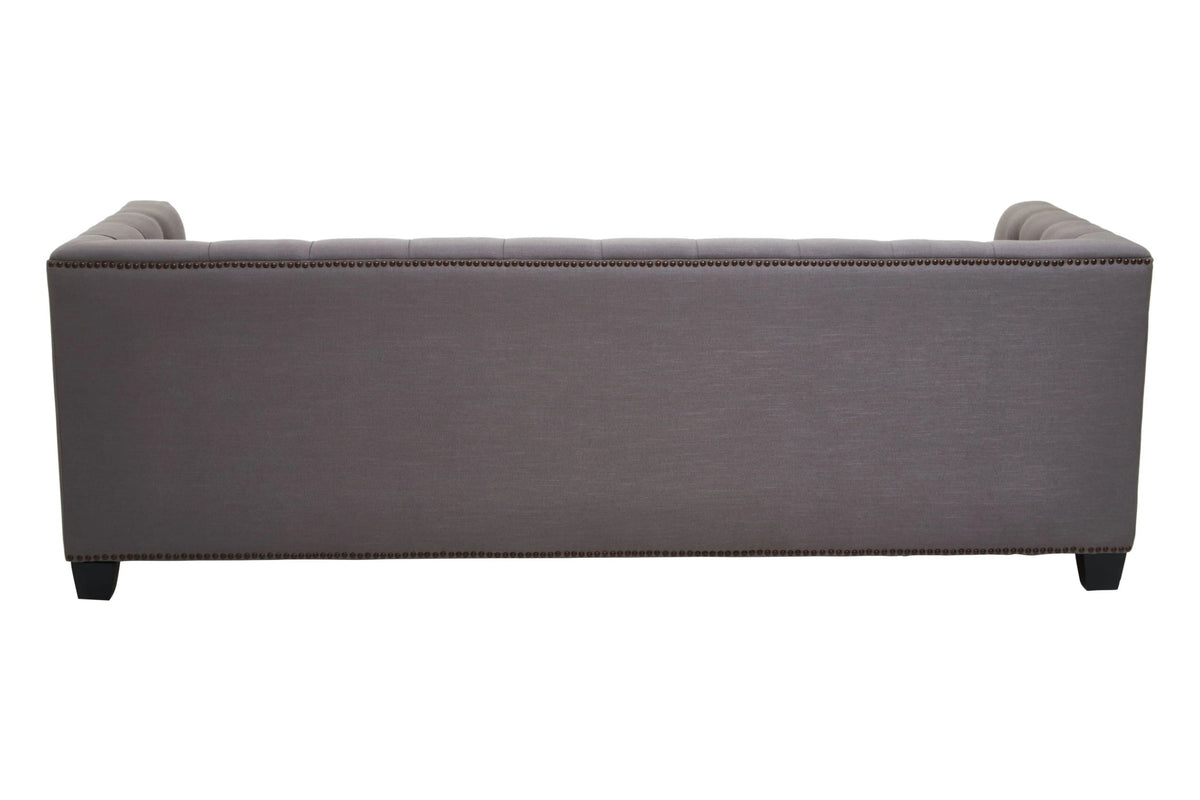 Fowey Fabric 3 Seat Modern Chesterfield Sofa