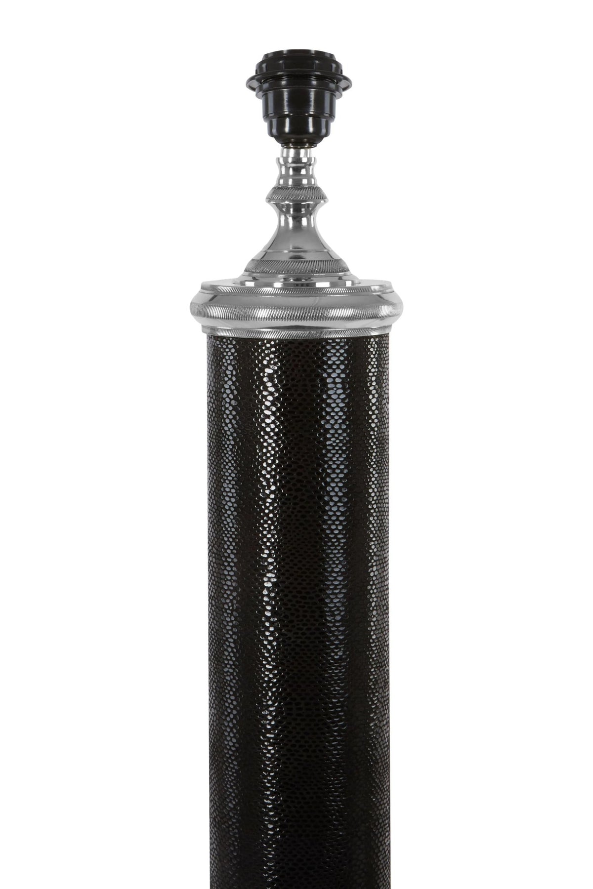 Sedbergh Black Leather Floor Lamp