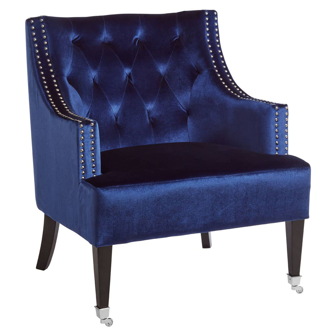 Portofino Blue Velvet Chair