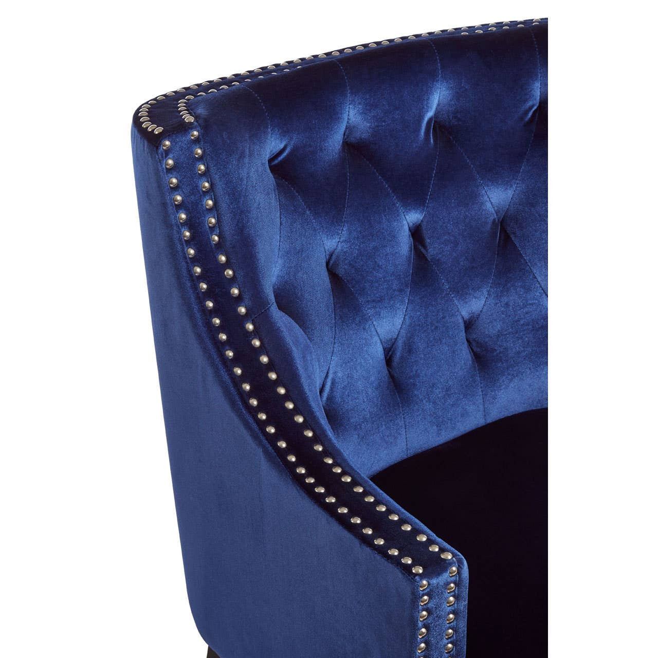 Portofino Blue Velvet Chair
