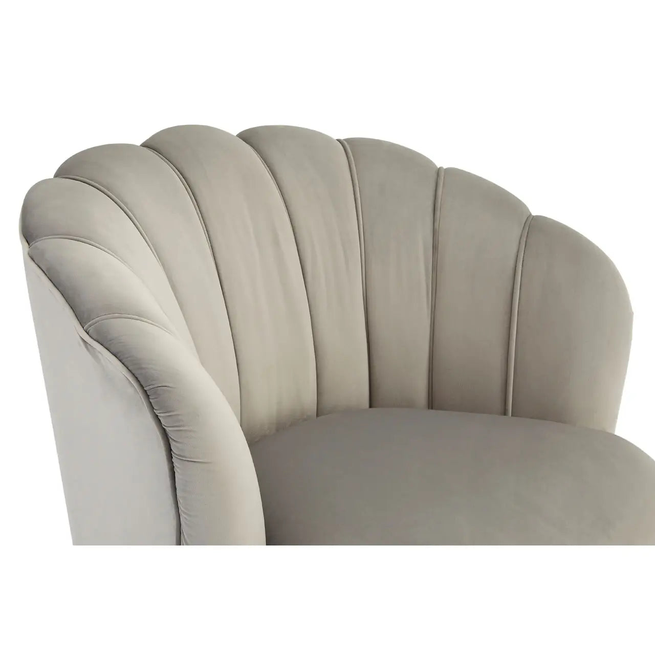 Orlina Velvet Chair With Gold Wood Legs
