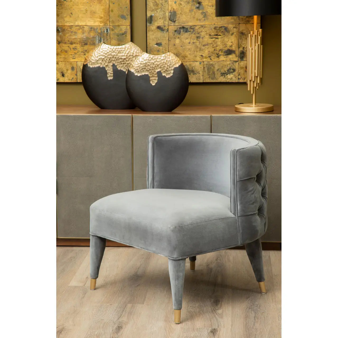 Villi Grey Feature Chair