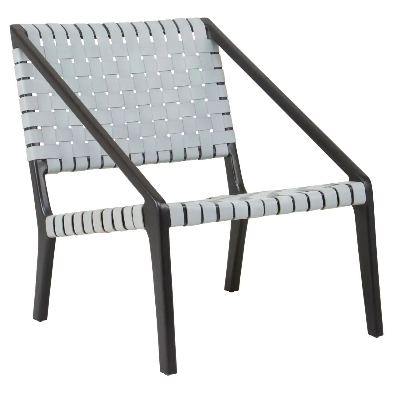 Kendari Leather Woven Chair