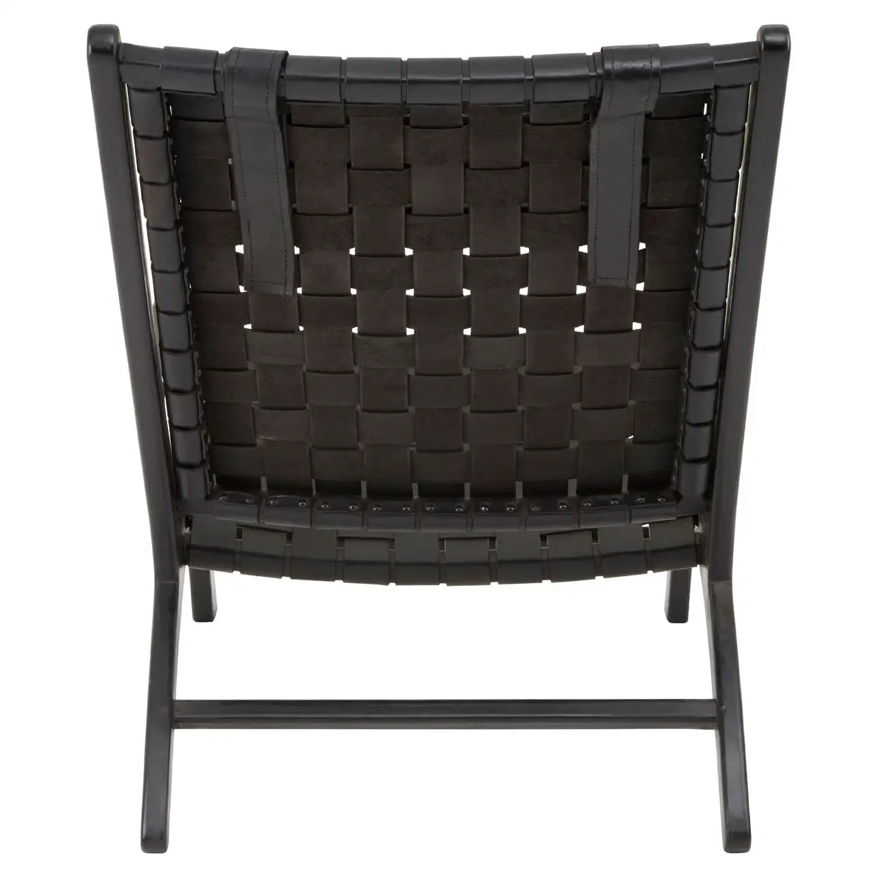 Kendari Leather Woven Chair