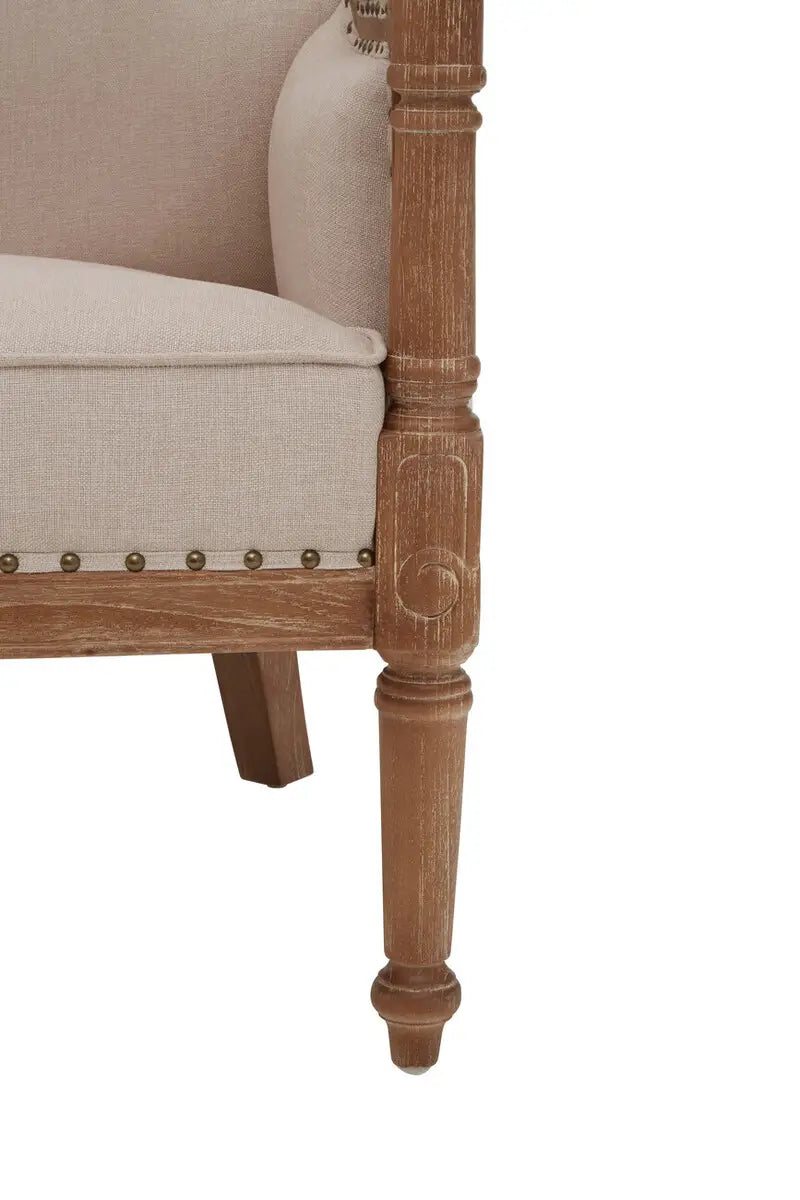 Cabra High Back Cream Chair
