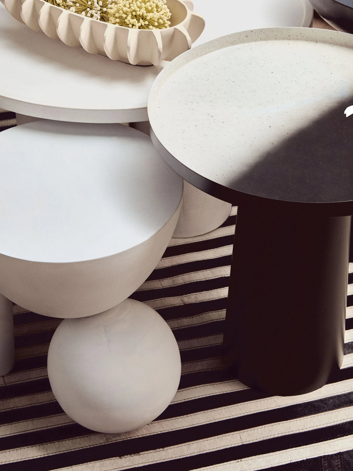 Godalming Whitewash Mango Wood Column Detail Coffee Table