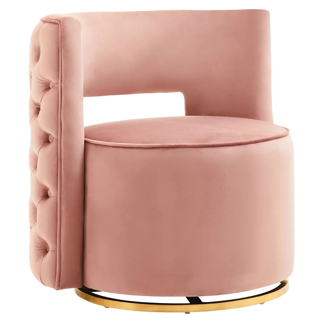 Yasmeen Velvet Swivel Chair