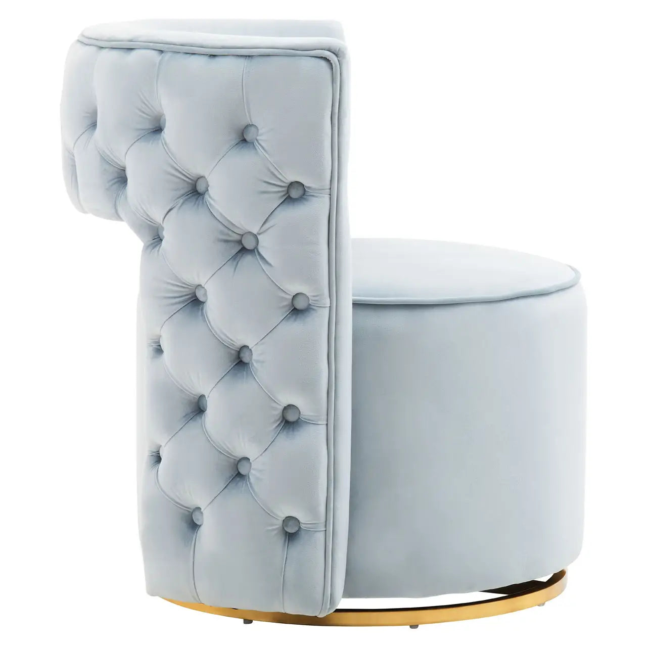 Yasmeen Velvet Swivel Chair