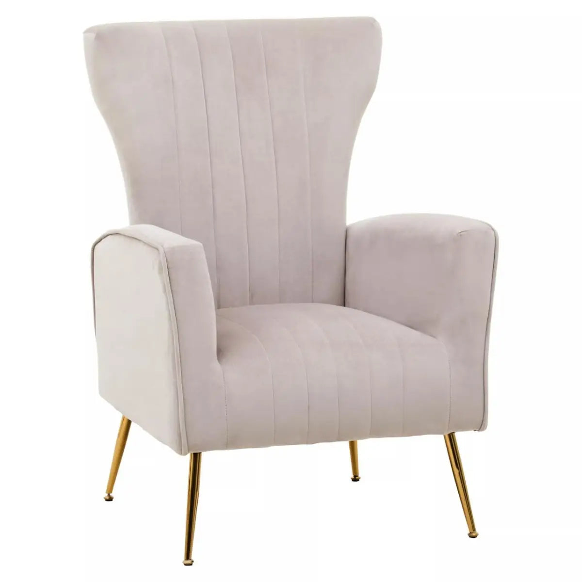 Zamora Mink Velvet Accent Chair
