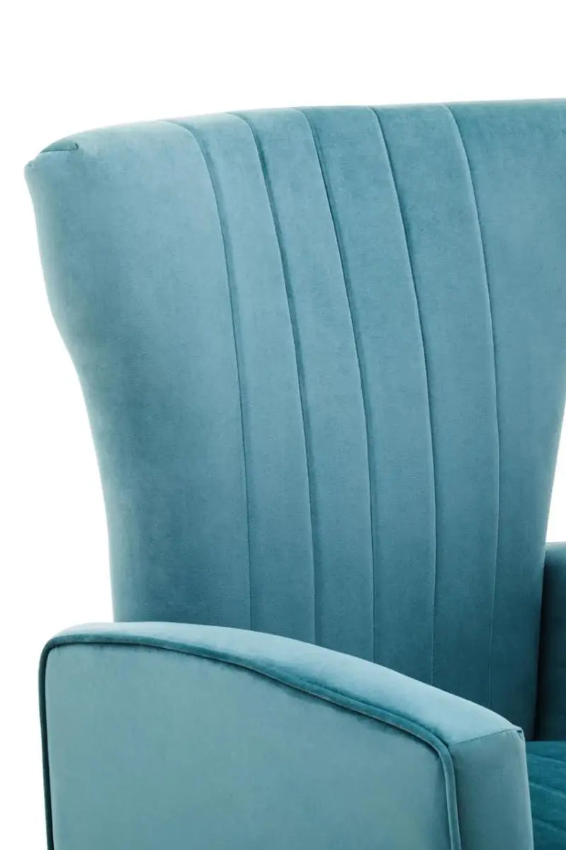 Zamora Mink Velvet Accent Chair