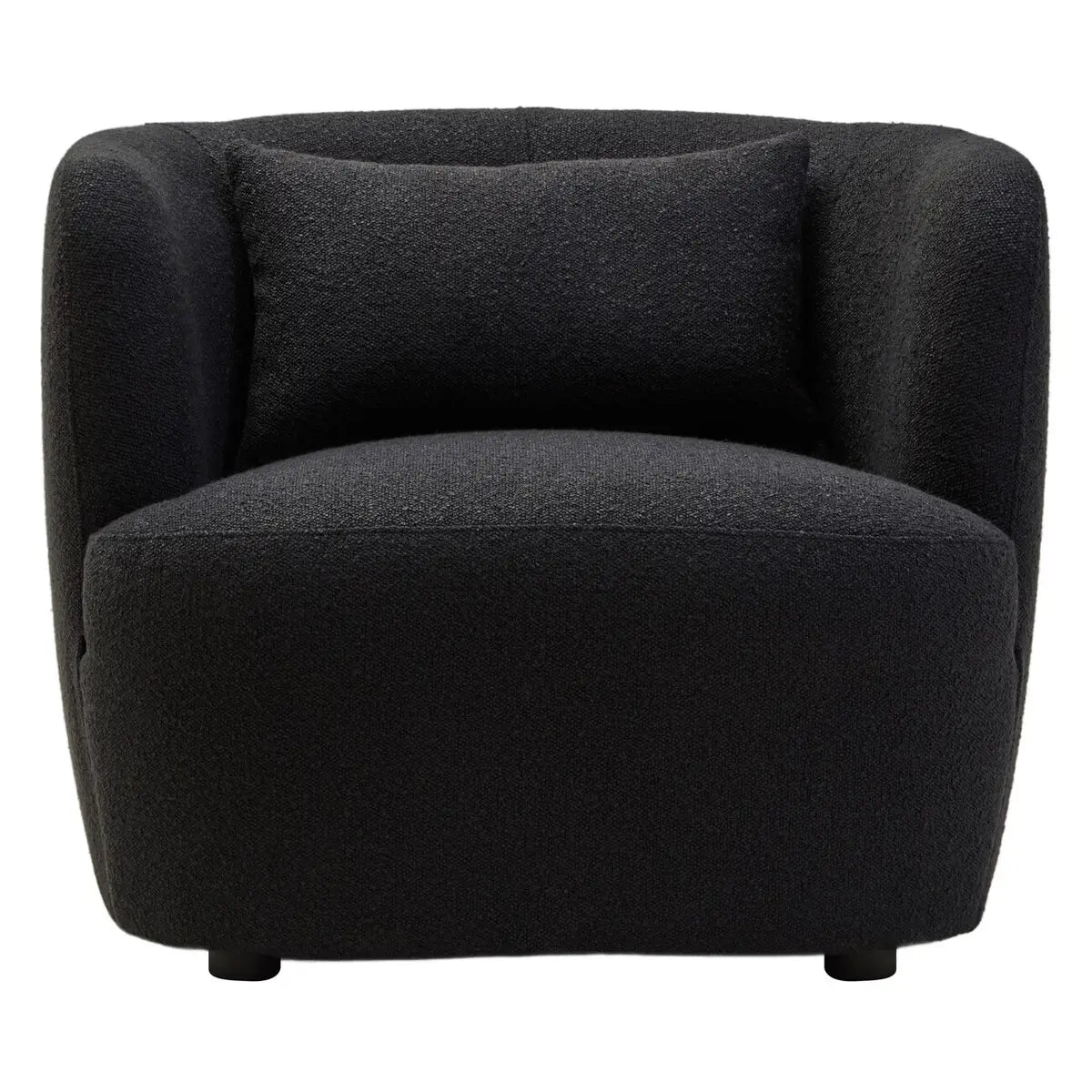 Bruge Textured Cream Curved Chair