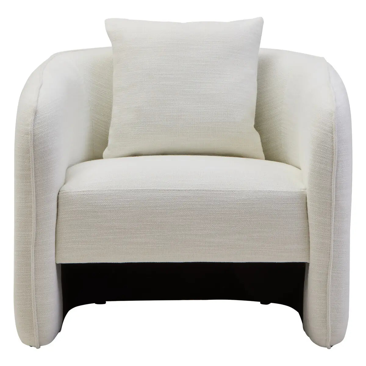 Bilani Linen Effect Curved Chair