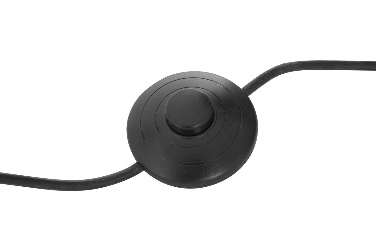 Granada Black Finish Floor Lamp with Gauze Shade