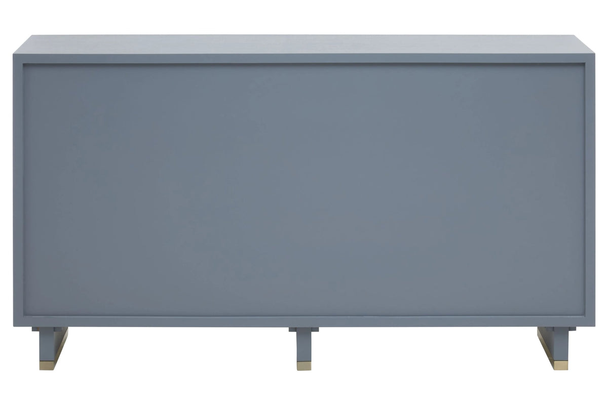 Oxford Grey Shagreen Effect Three Drawer Sideboard