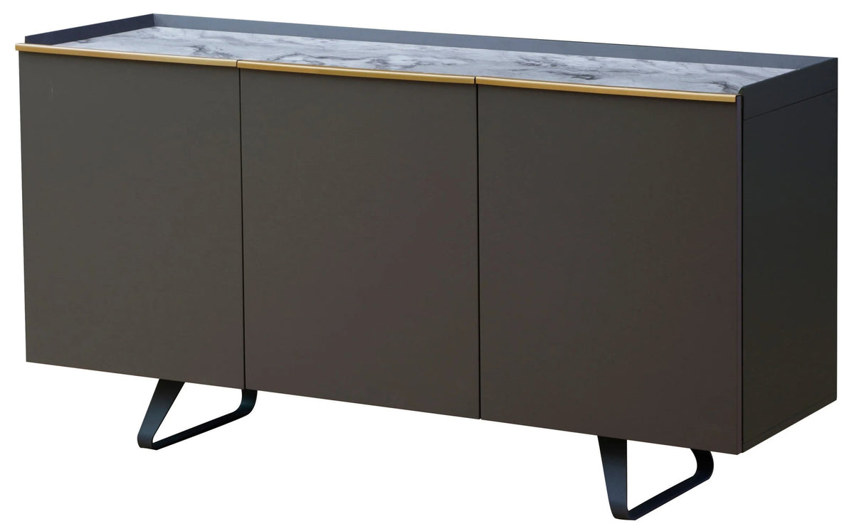 Kensington Grey Marble Top Sideboard
