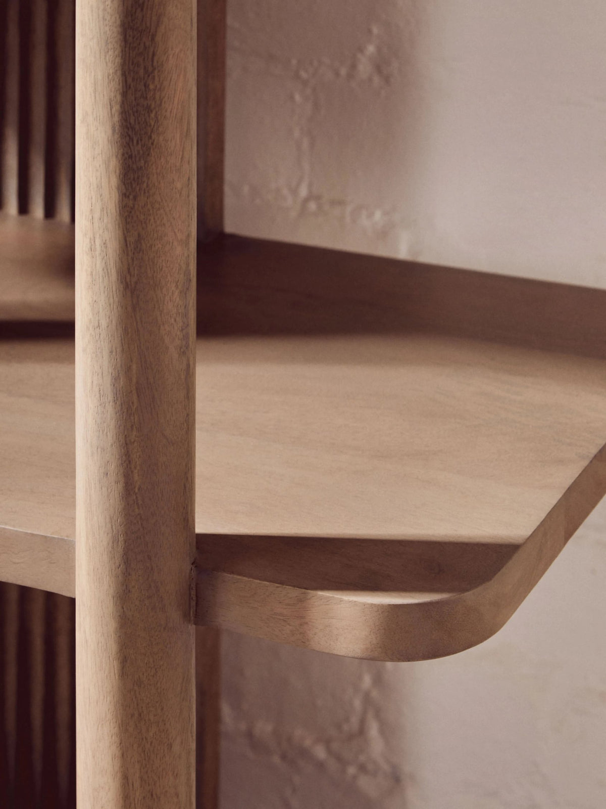 Stirling Five Tier Mango Wood Shelf Unit