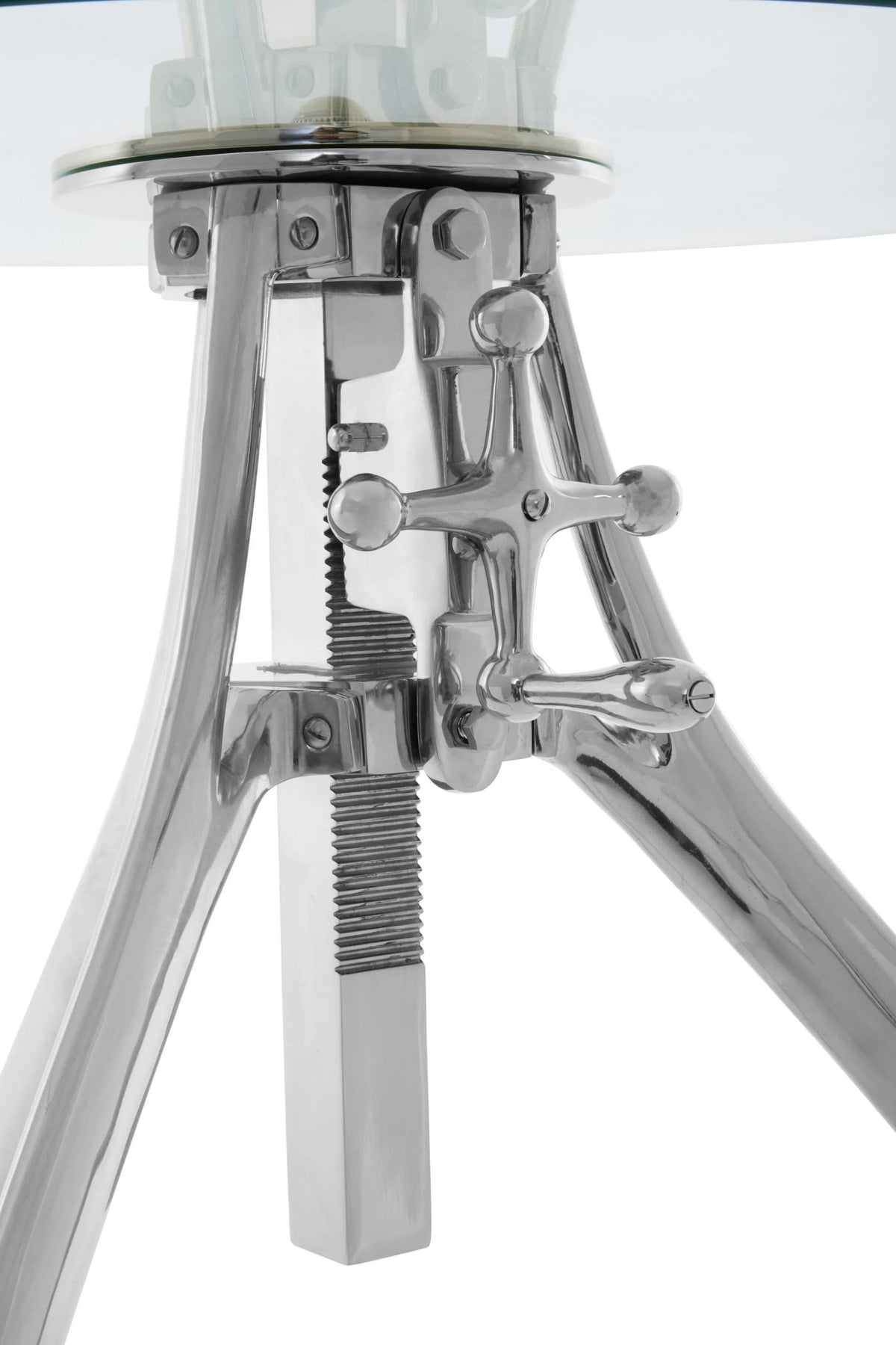 Lydford Crank Mechanism Adjustable Round Bar Table