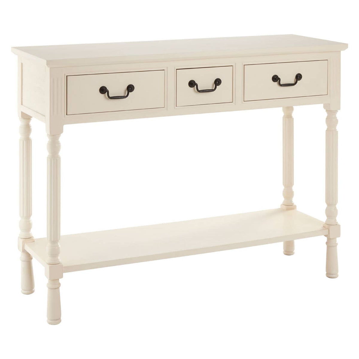 Savoy 3 Drawer Ivory Console Table