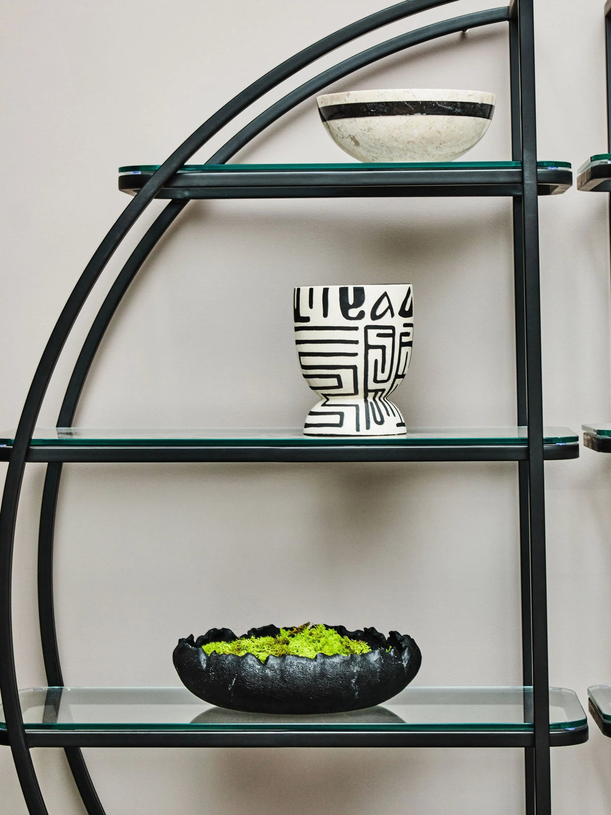 Valencia Half Moon 4 Tier Shelf Unit