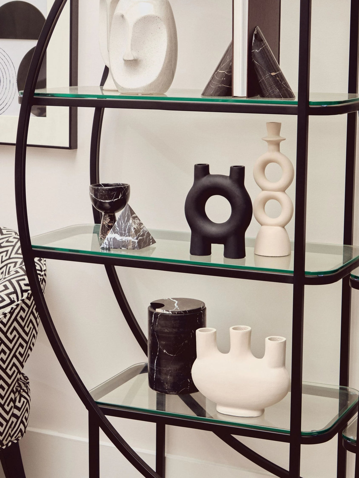 Valencia Half Moon 4 Tier Shelf Unit
