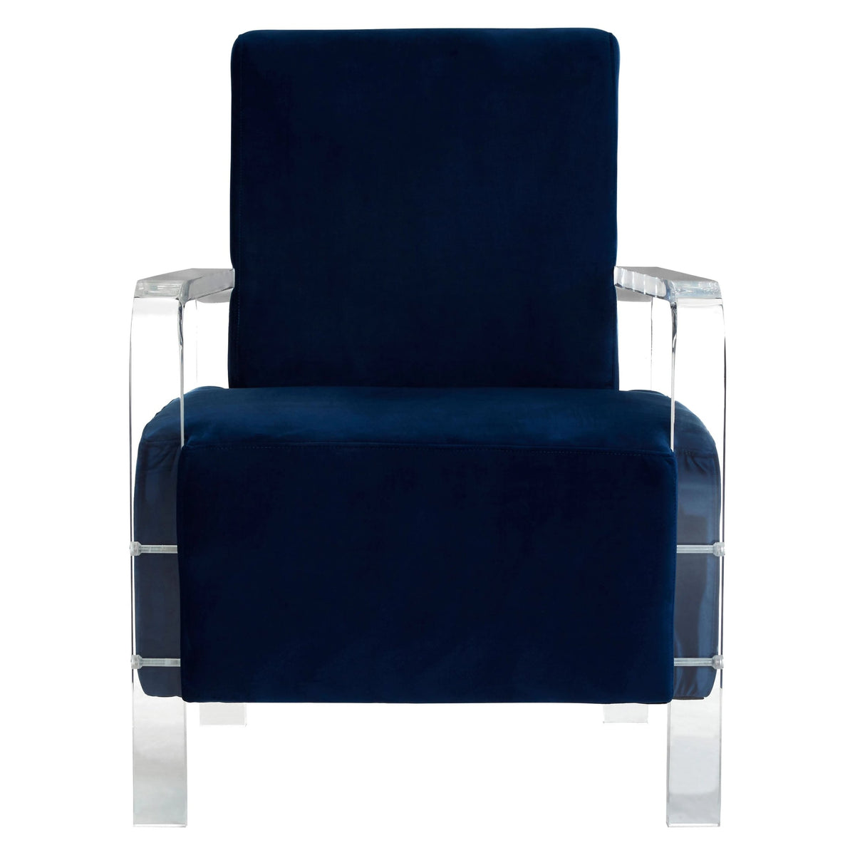 Sorrento Navy Blue Velvet Armchair