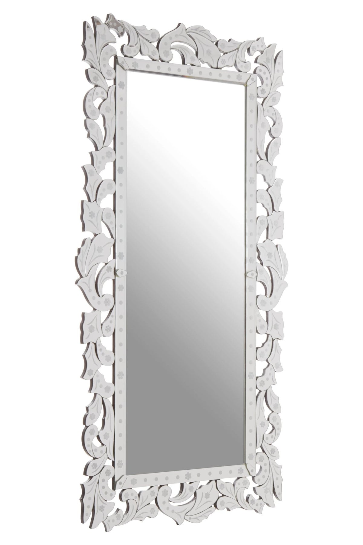 Greenwich Etched Frame Full Length Wall Mirror