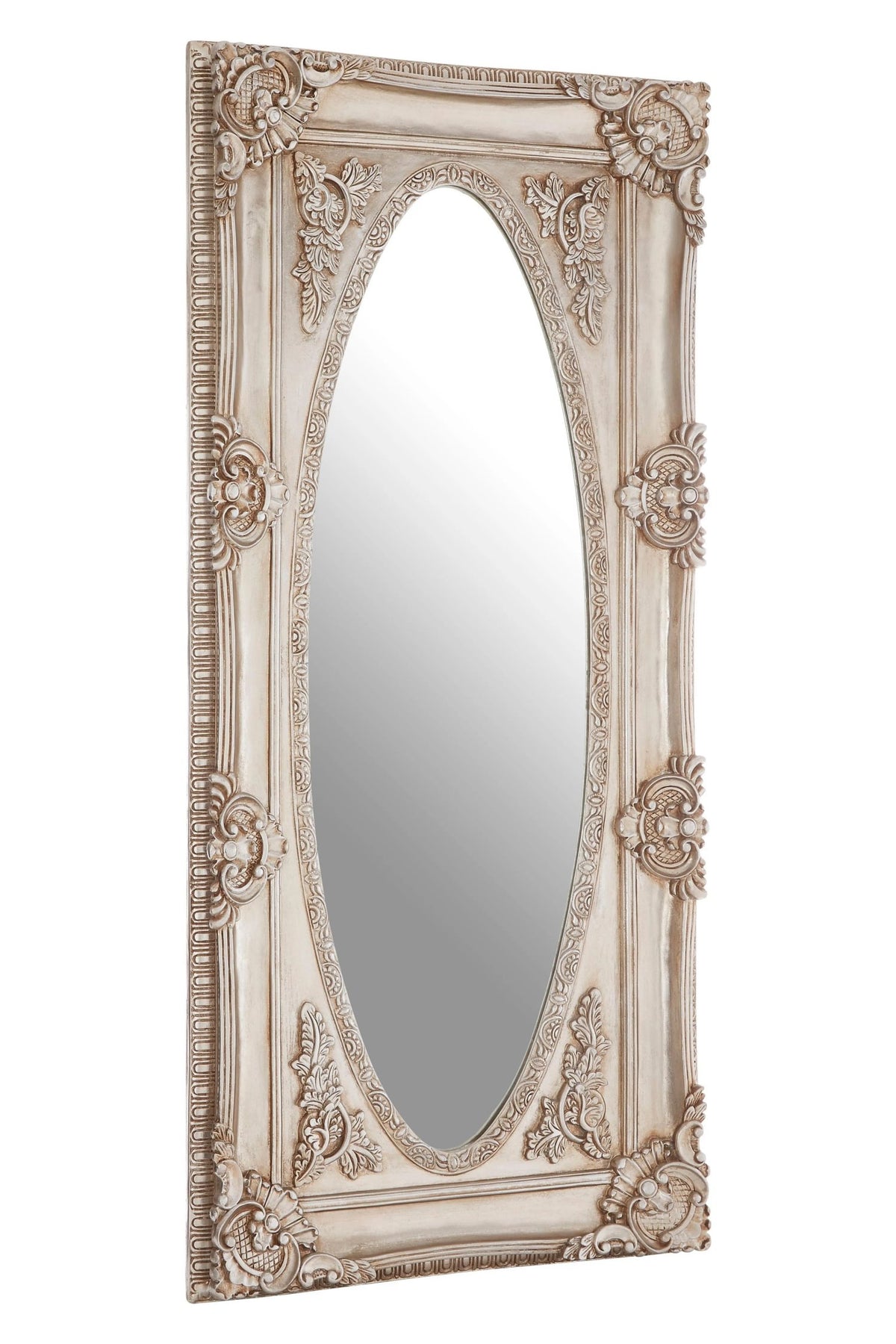 Turin Oval Border Full Length Wall Mirror