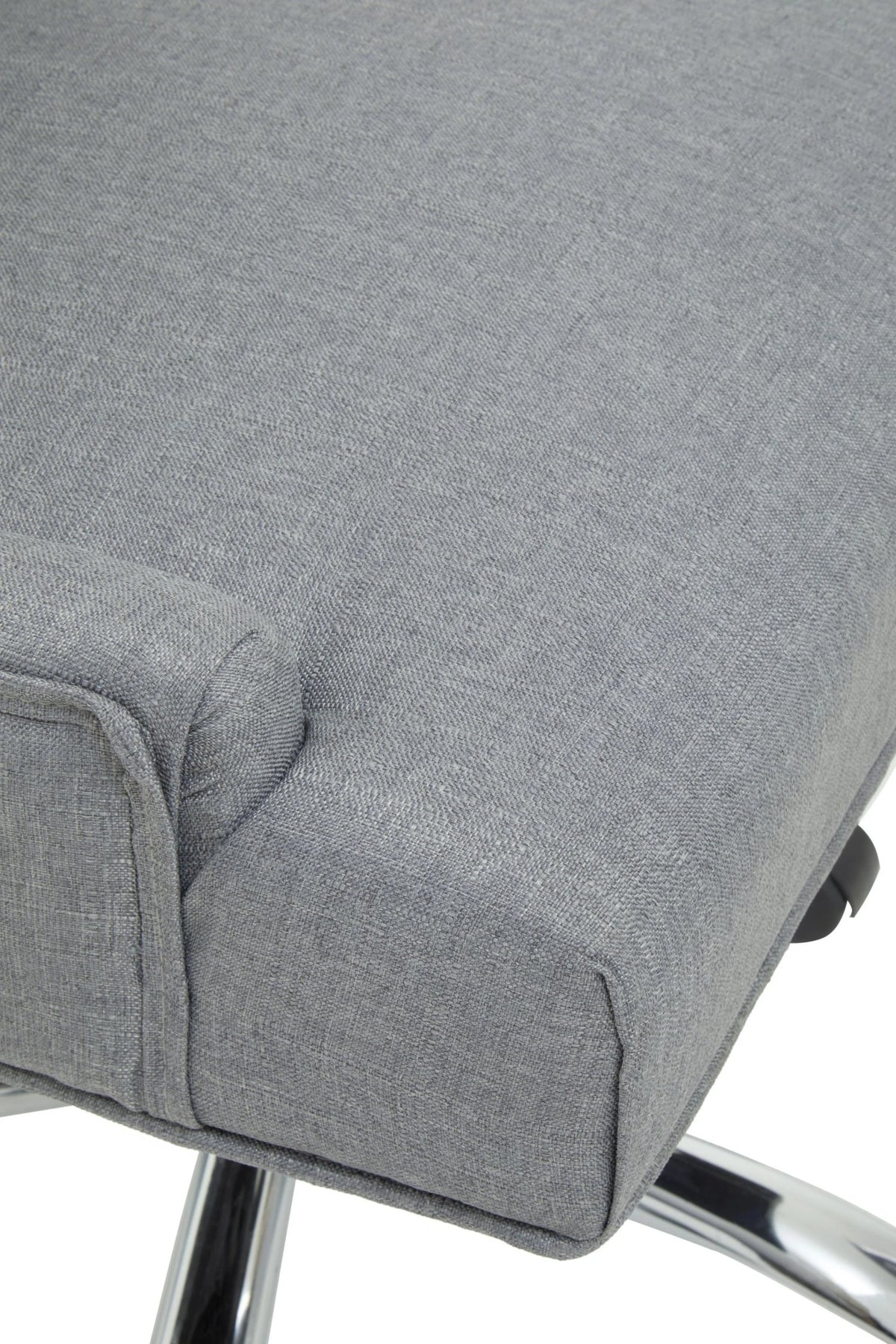Woburn Grey Fabric and Chrome Base Home Office Chair