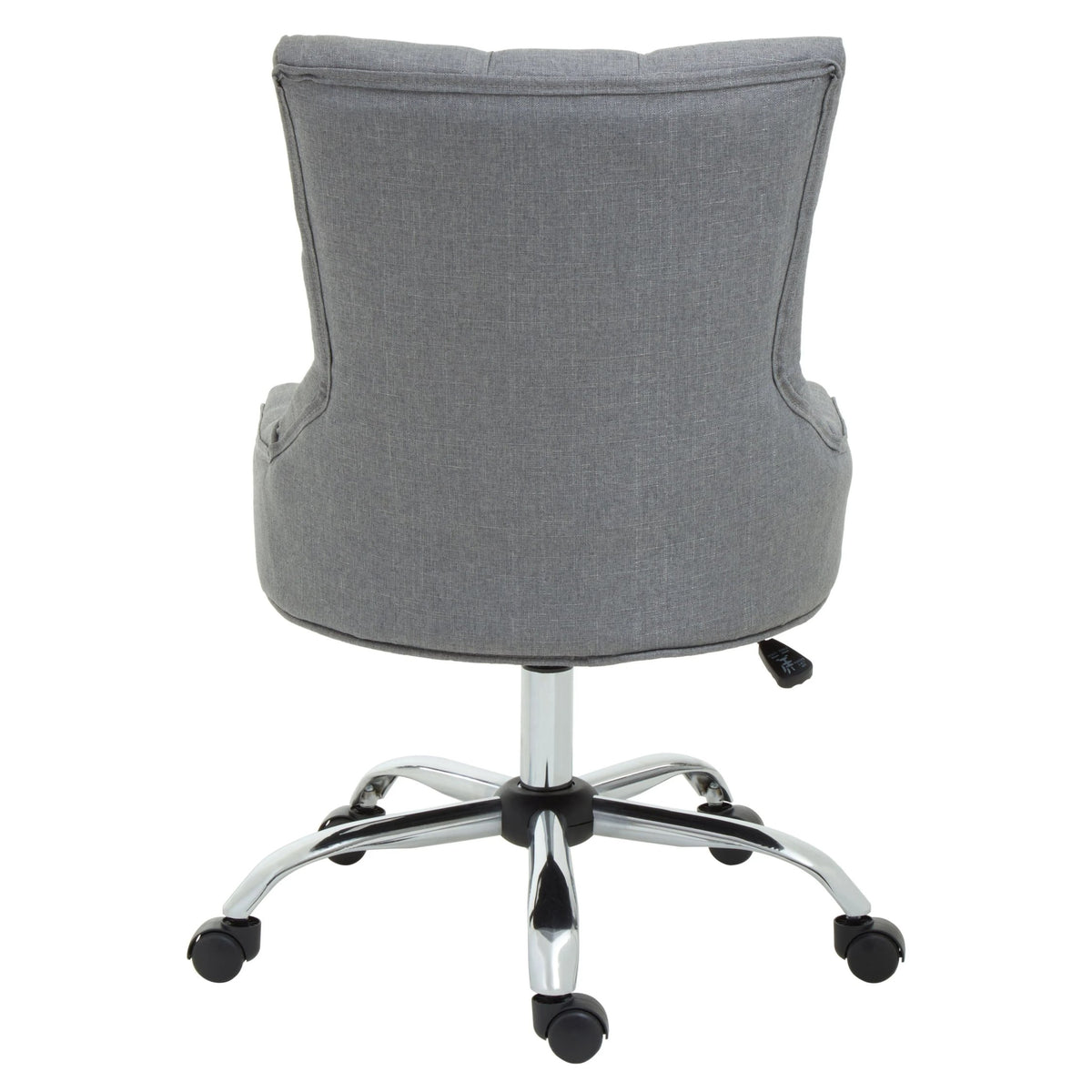 Woburn Grey Fabric and Chrome Base Home Office Chair