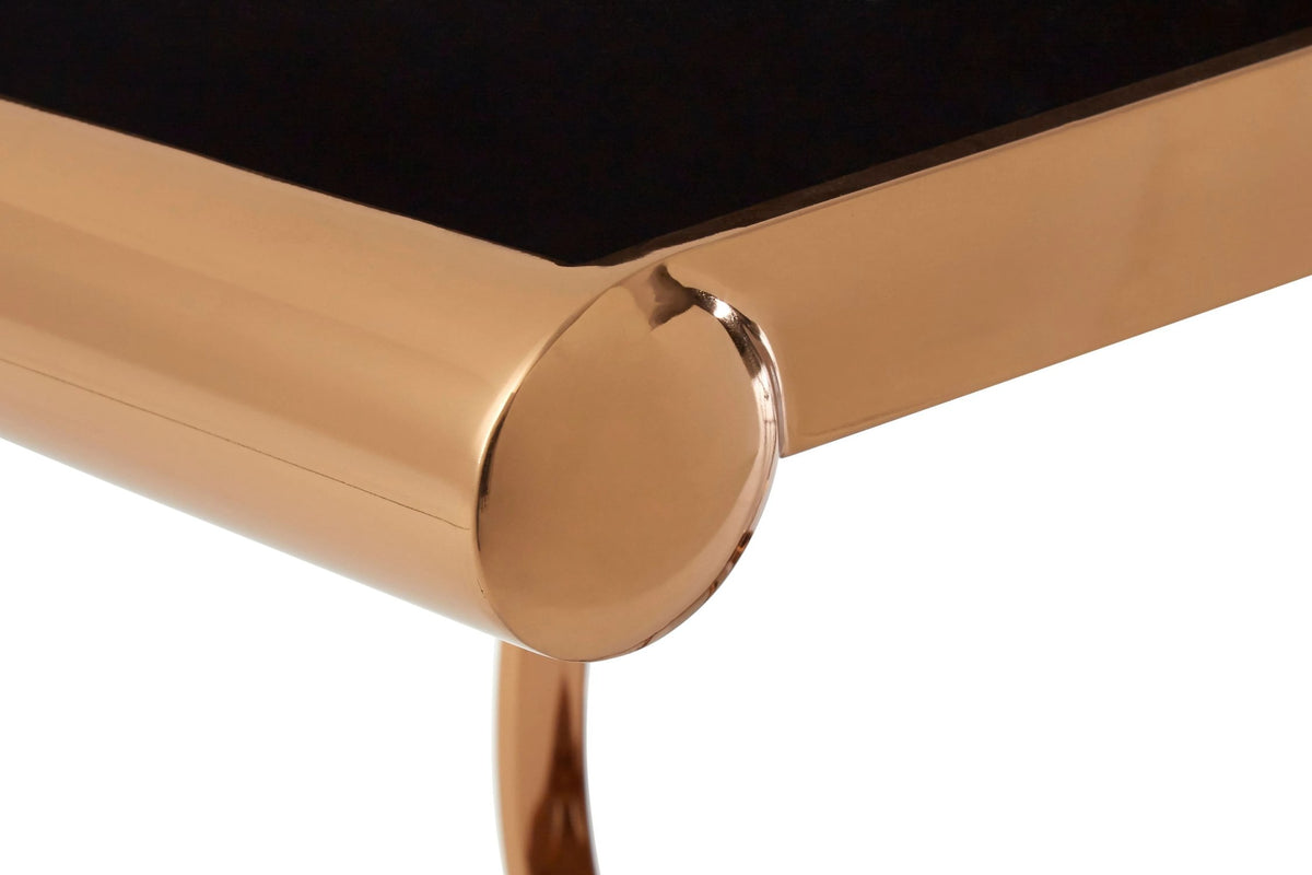 Porto Rose Gold Console Table