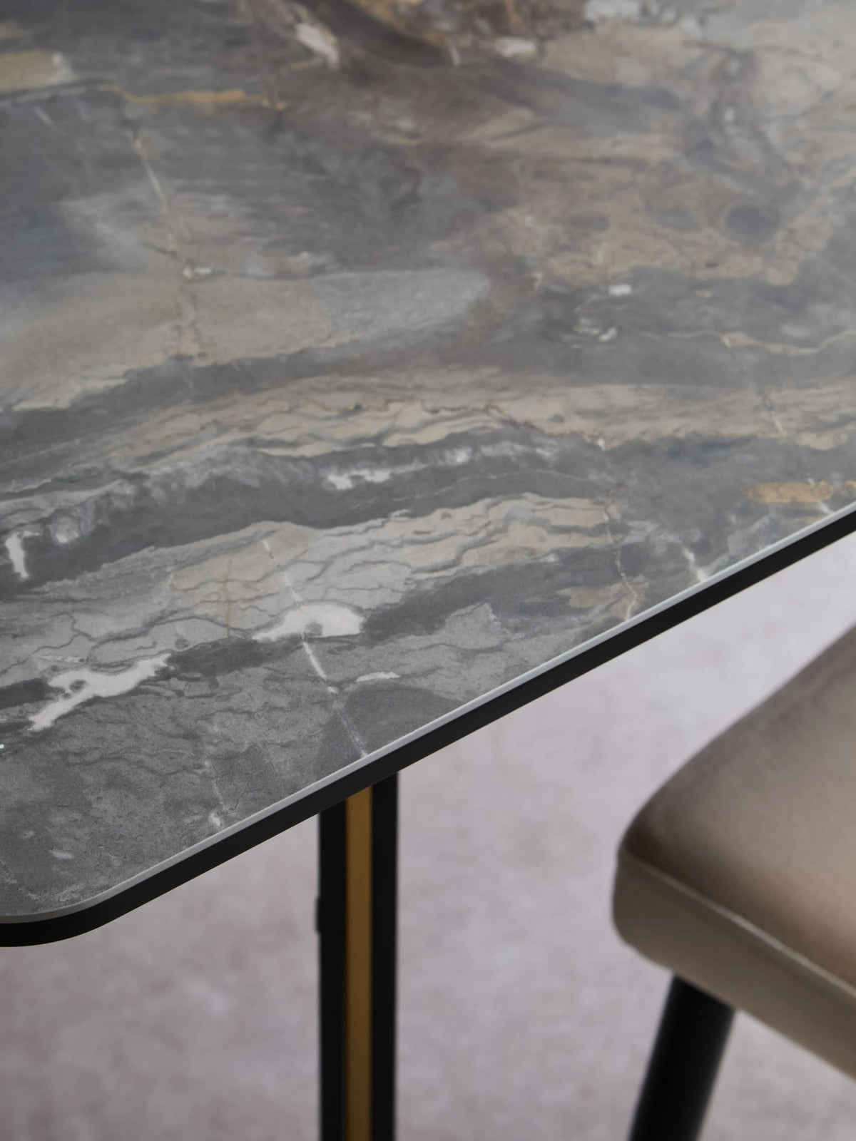 Aurora Ceramic Marble Effect Rectangular Dining Table