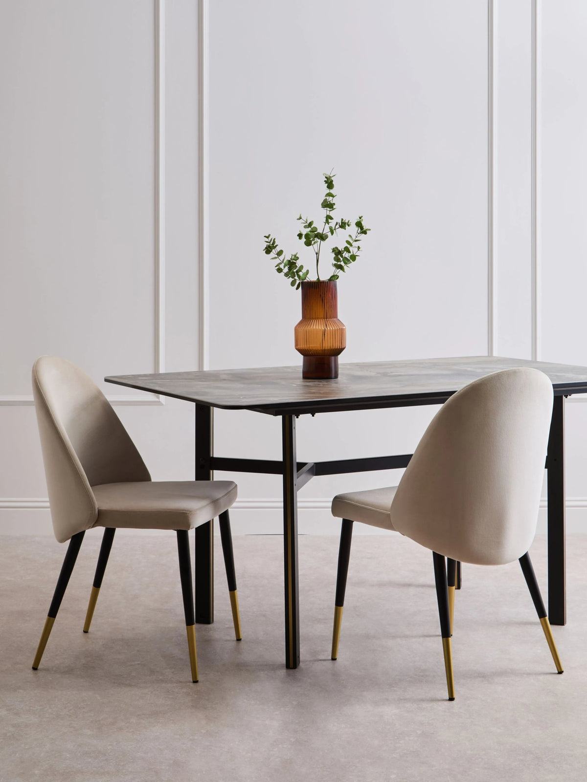 Aurora Ceramic Marble Effect Rectangular Dining Table