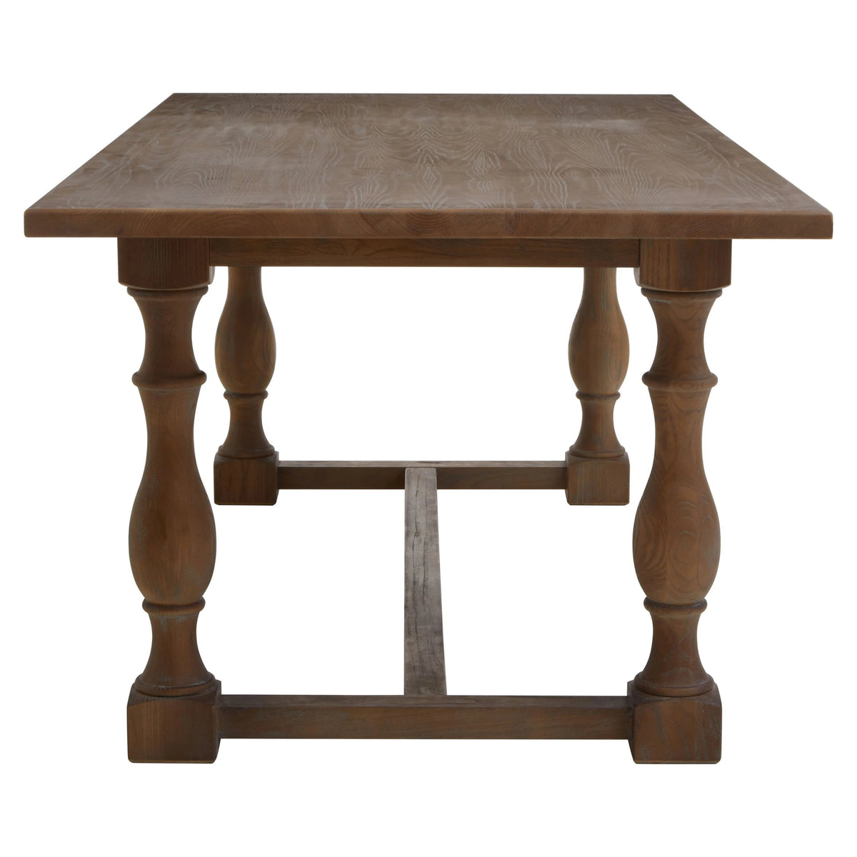 Brighton Oak Wood Rectangular Dining Table