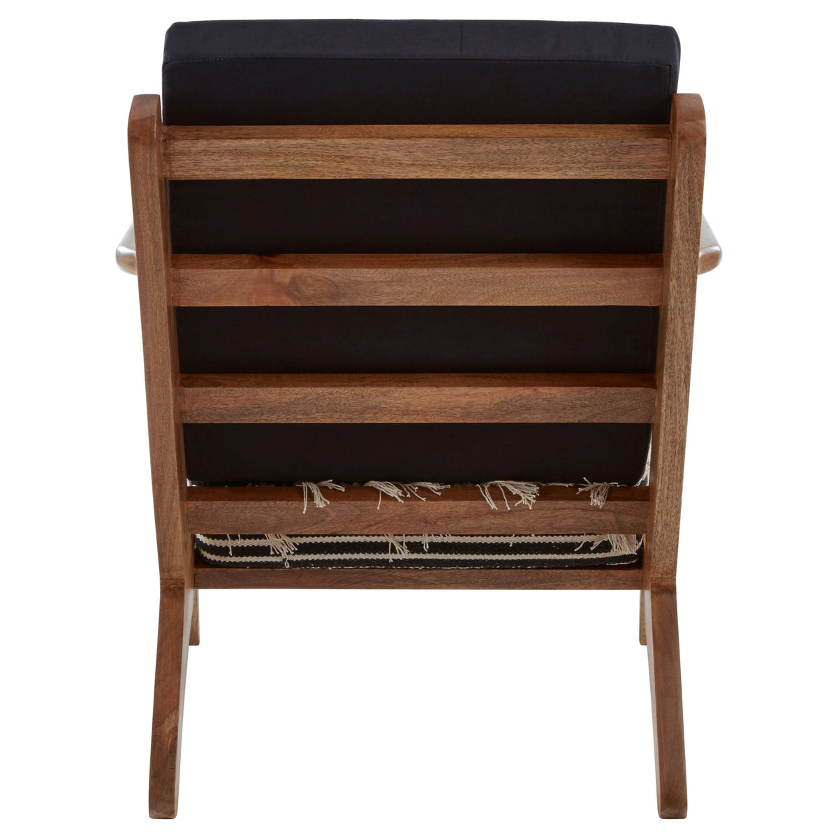 Granada Black and White Textured Fabric Lounge Chair