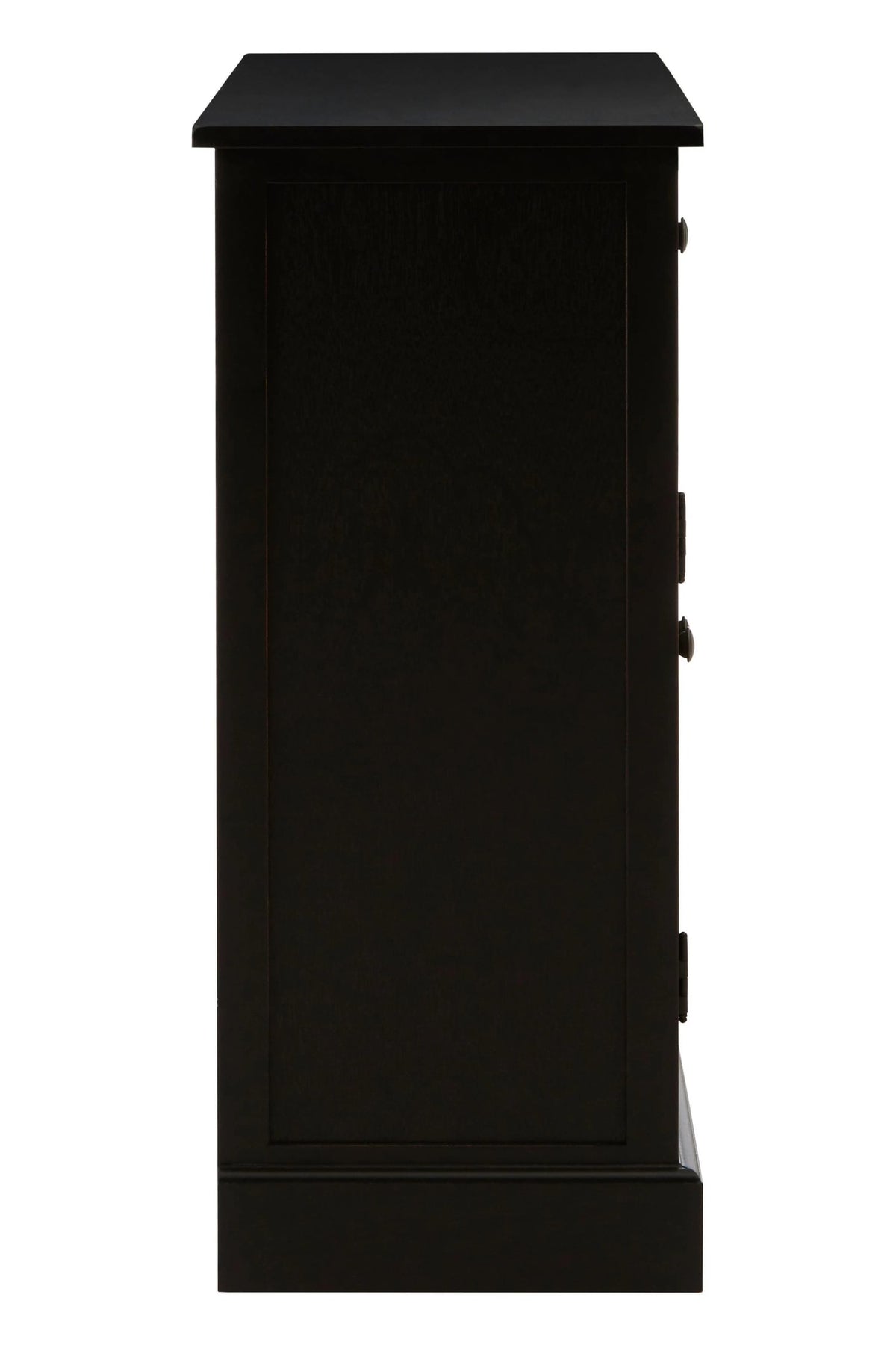 Savoy Black Rattan and Wooden Two Door Sideboard