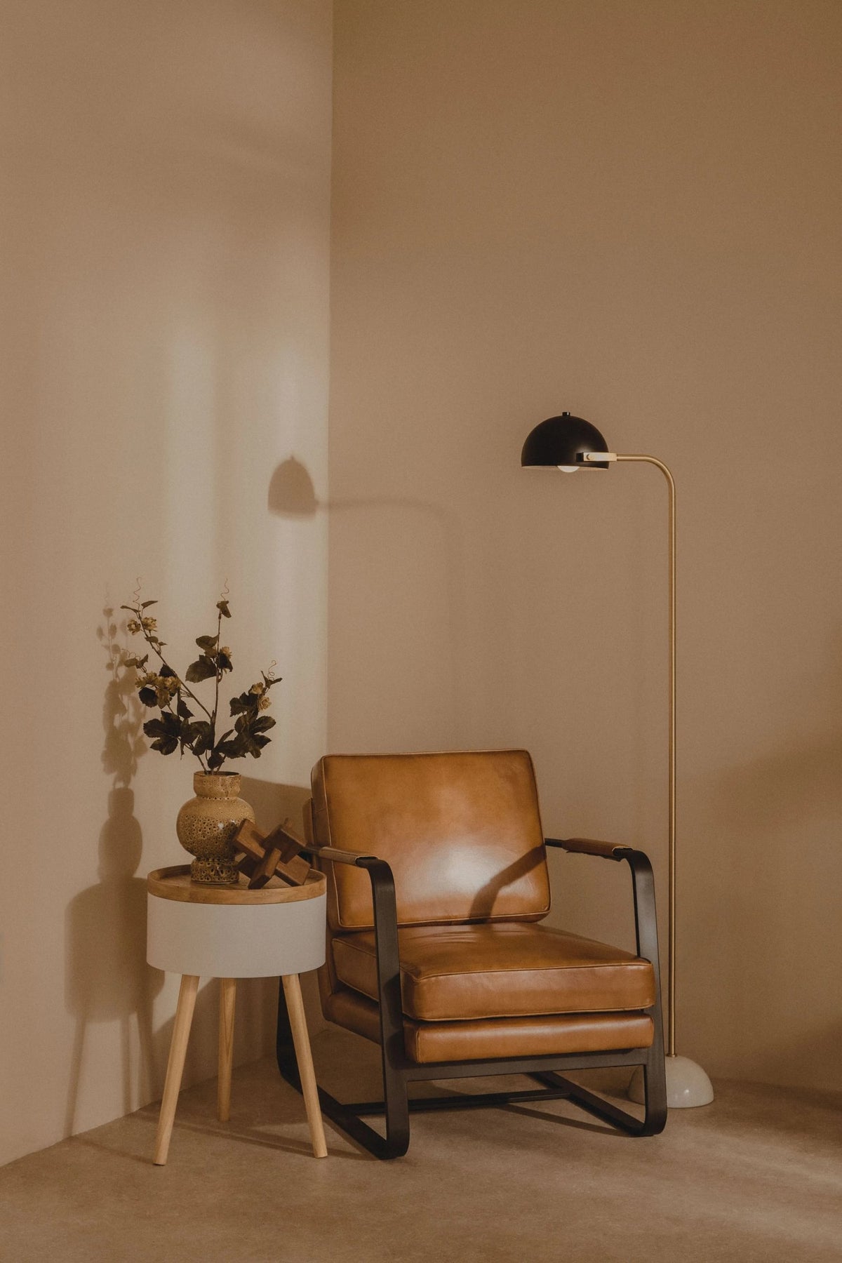 Notting Floor Lamp with Black Shade