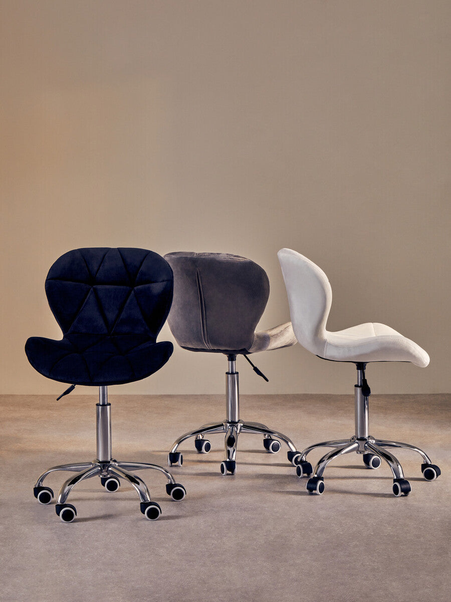 Corfe Velvet Quilted Home Office Chair