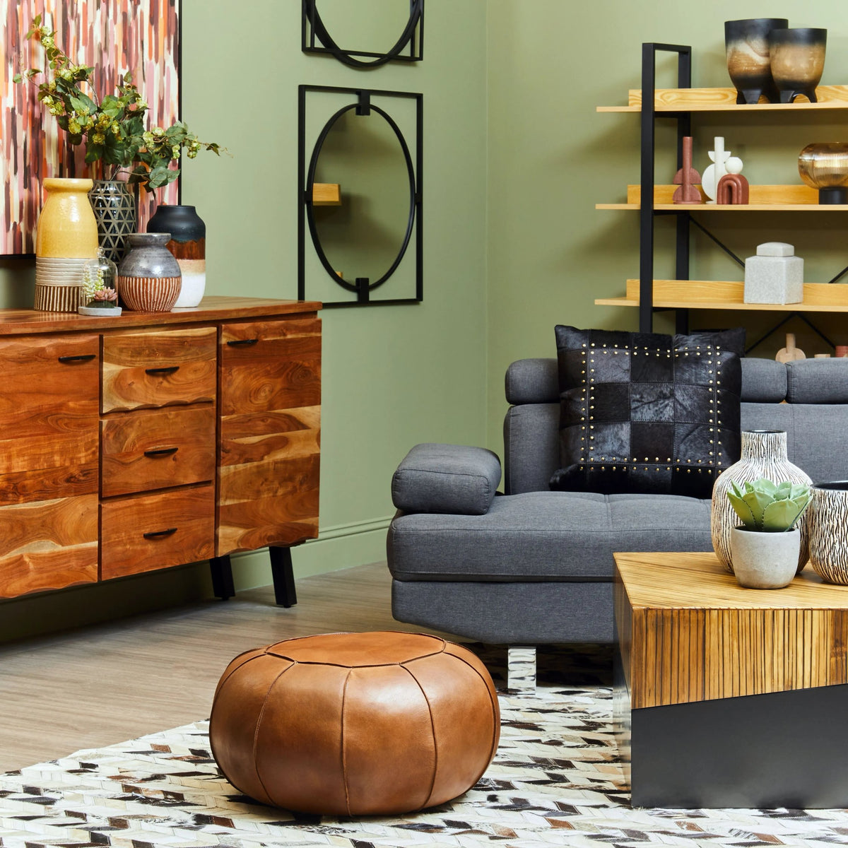 Florence Large Acacia Sideboard