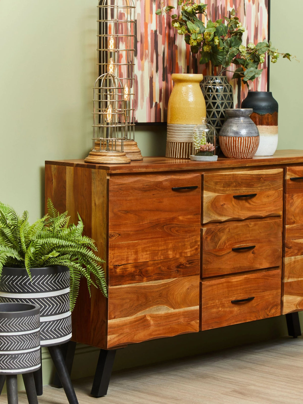 Florence Large Acacia Sideboard