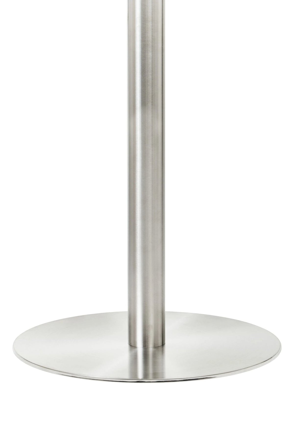 Halifax Round Glass and Silver Finish Dining Table