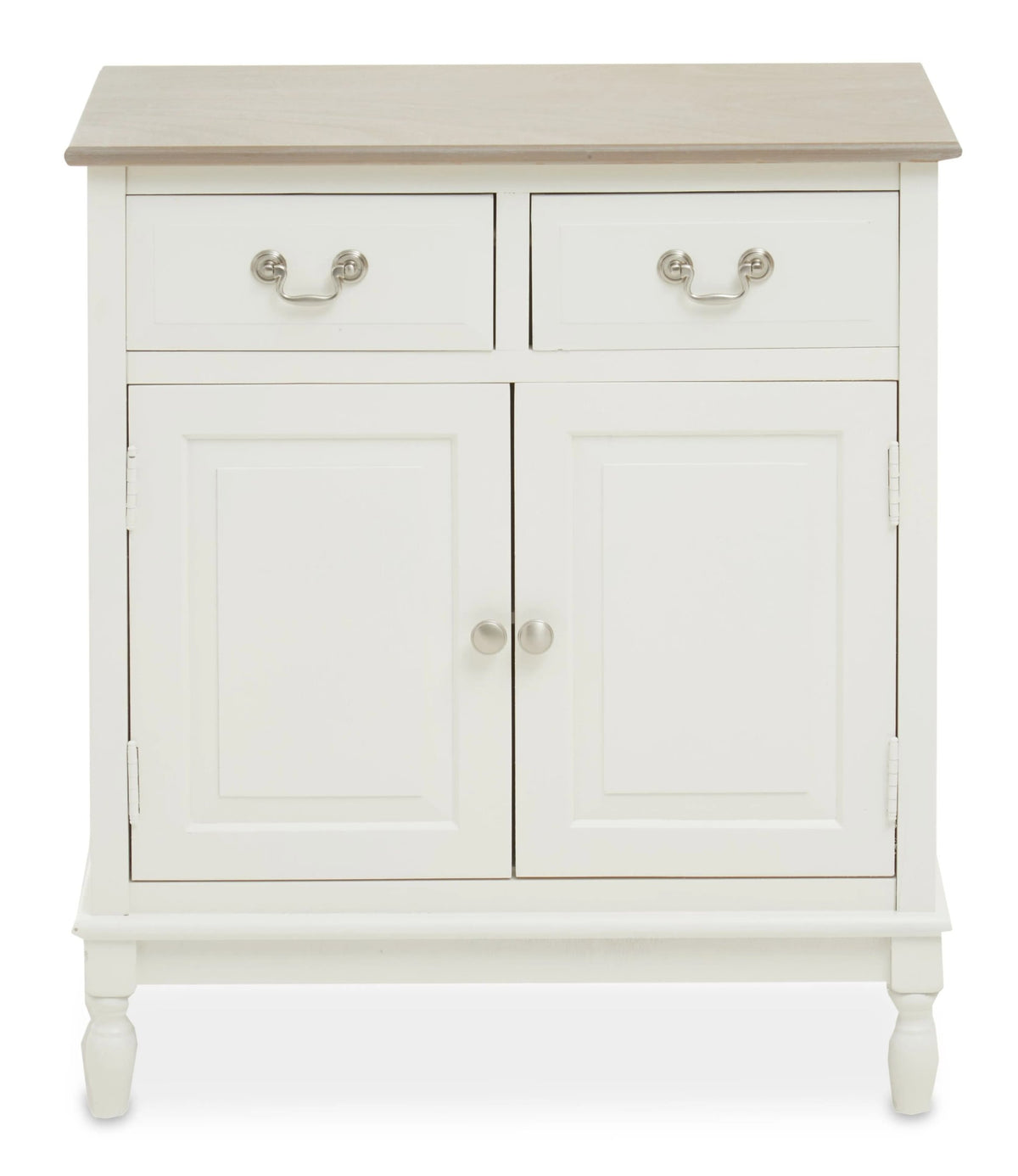 Savoy 2 Drawer White Wooden Sideboard