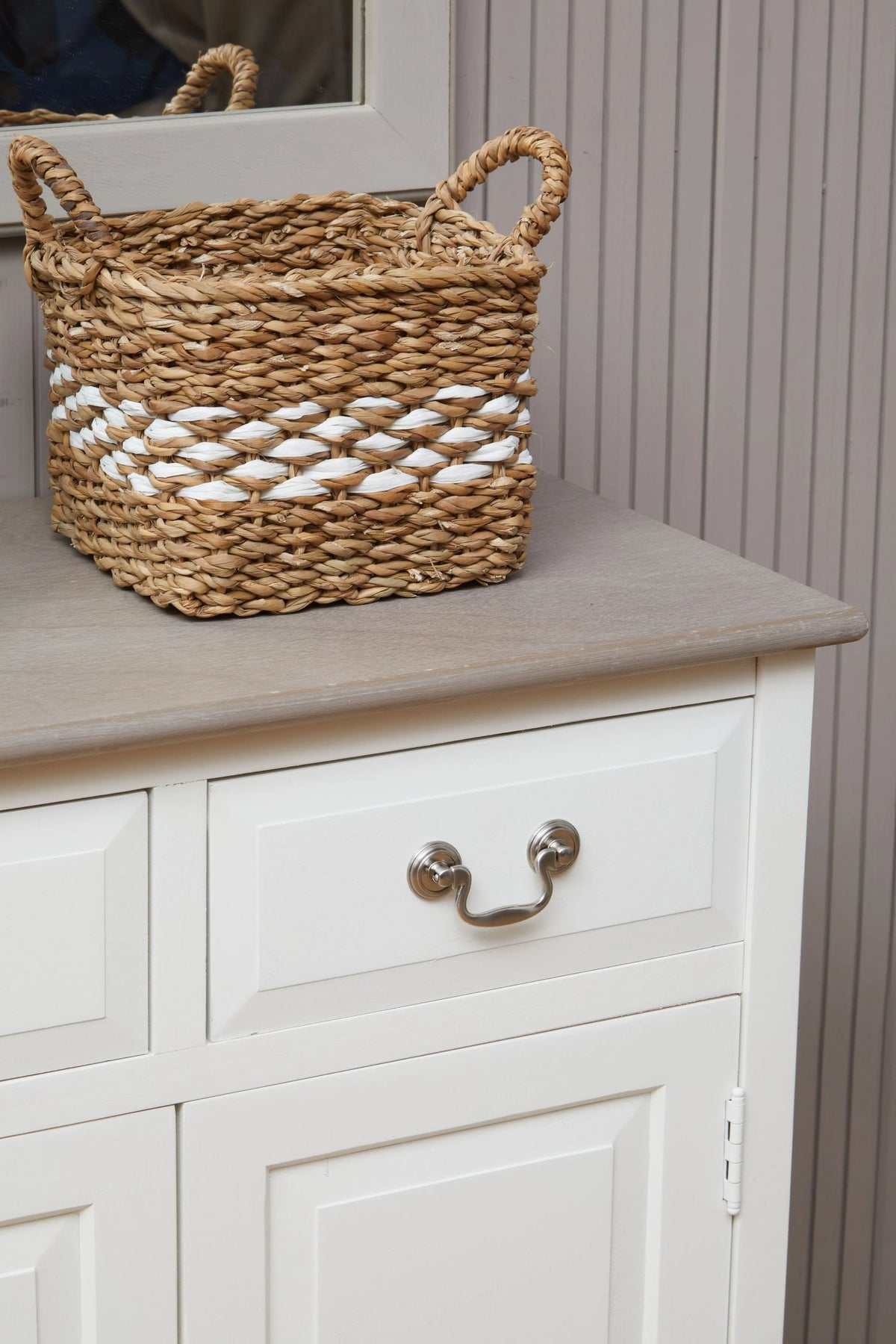 Savoy 2 Drawer White Wooden Sideboard