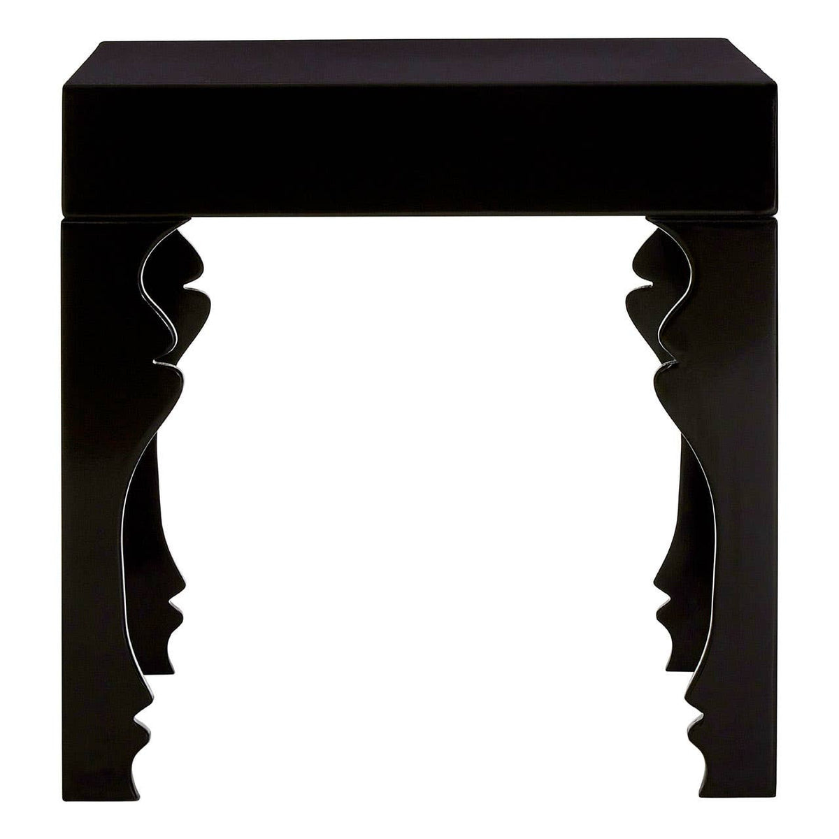 Cobham High Gloss Side Table #colour_black