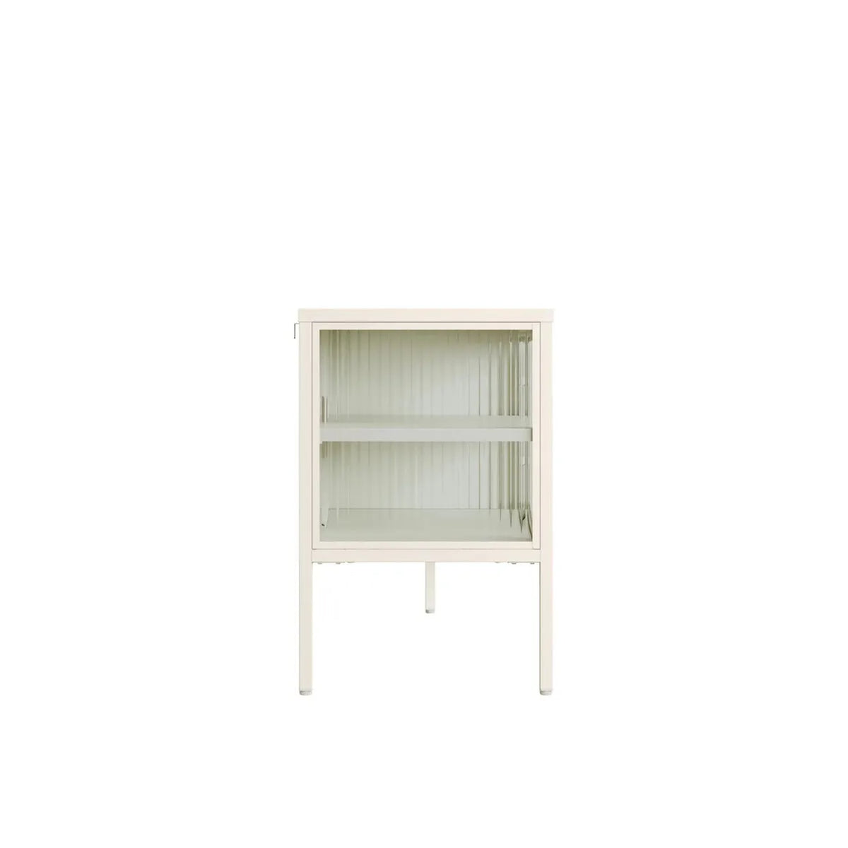 Ashford Metal Fluted Glass Door Media Unit