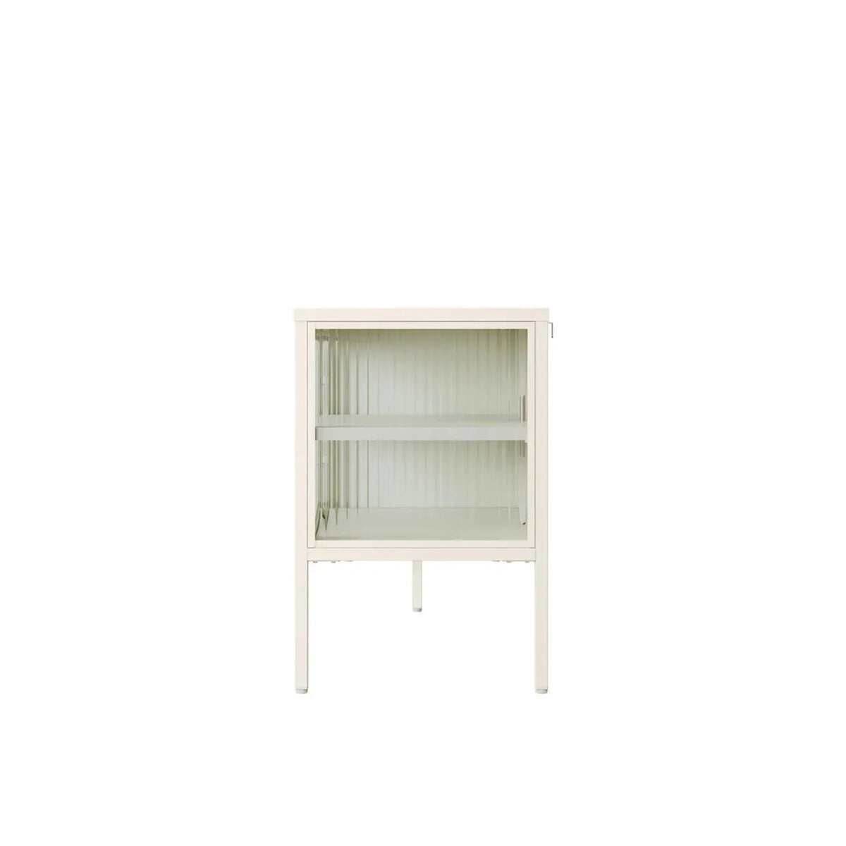 Ashford Metal Fluted Glass Door Media Unit