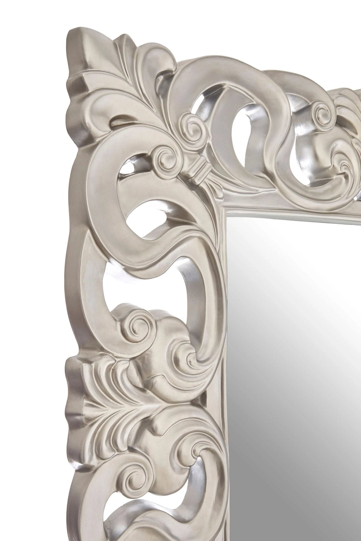 Malmesbury Silver Ornate Frame Full Length Wall Mirror