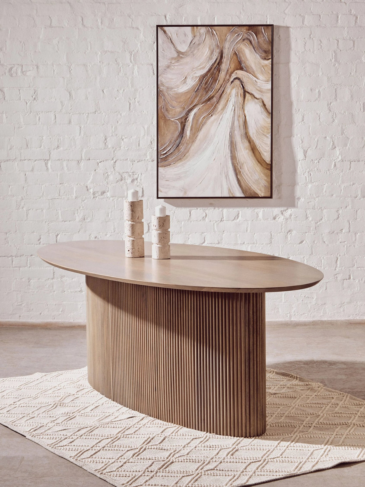 Stirling Mango Wood Oval Dining Table