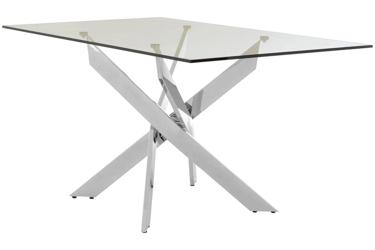 Aurora Rectangular Intersected Base Dining Table