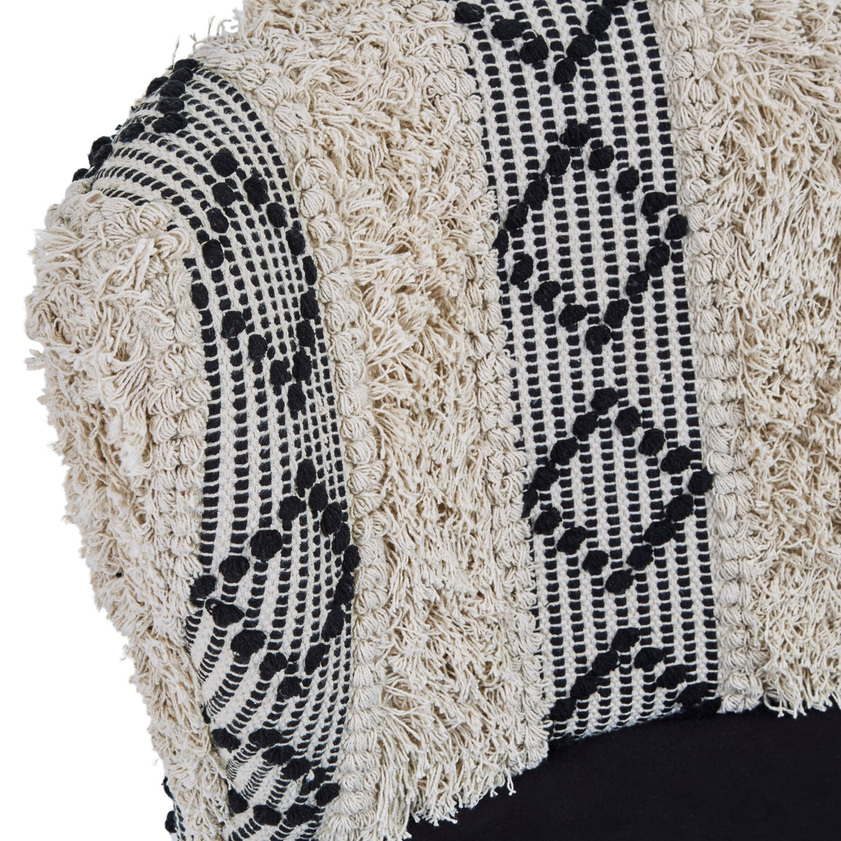 Granada Black and White Moroccan Design Bench